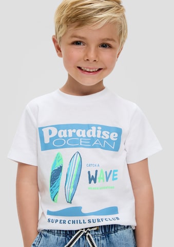 T-Shirt s.Oliver en blanc : devant