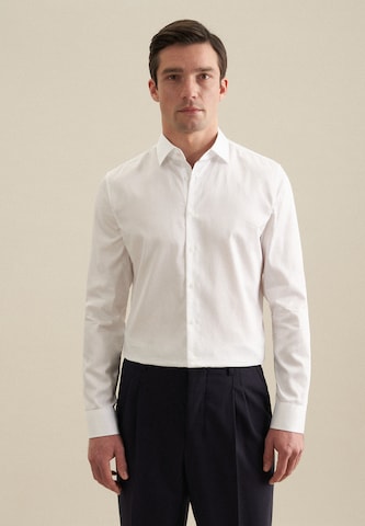Coupe slim Chemise business 'SMART CLASSICS' SEIDENSTICKER en blanc : devant