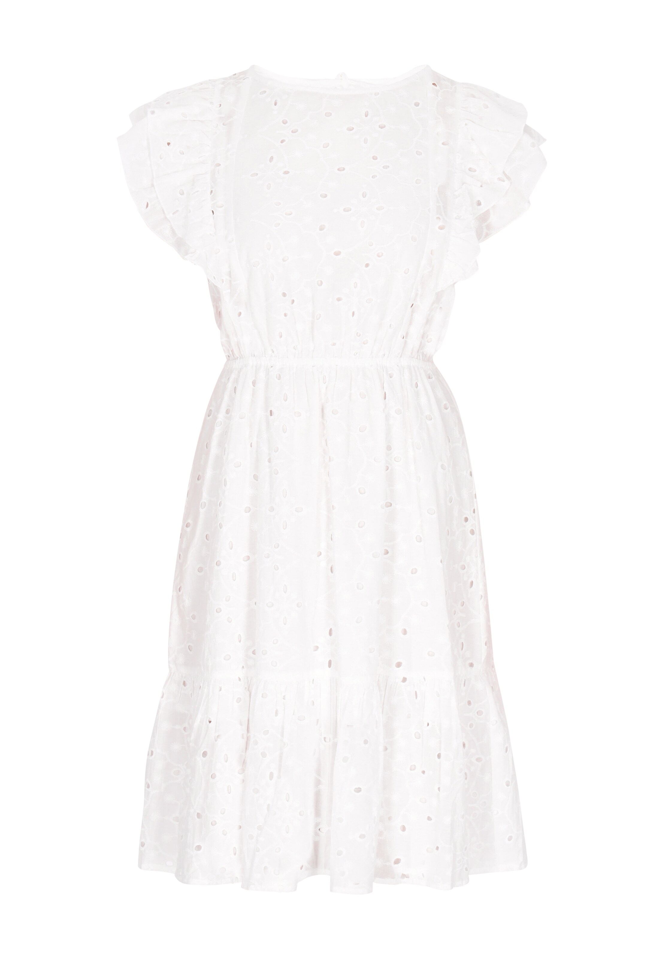 DreiMaster Vintage Robe d’été 'Classic Look' en blanc, Vue avec produit