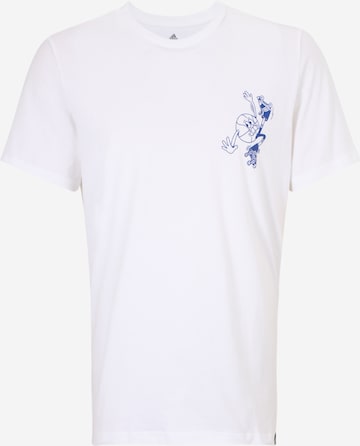 ADIDAS SPORTSWEAR - Camiseta funcional 'Skates Graphic' en blanco: frente