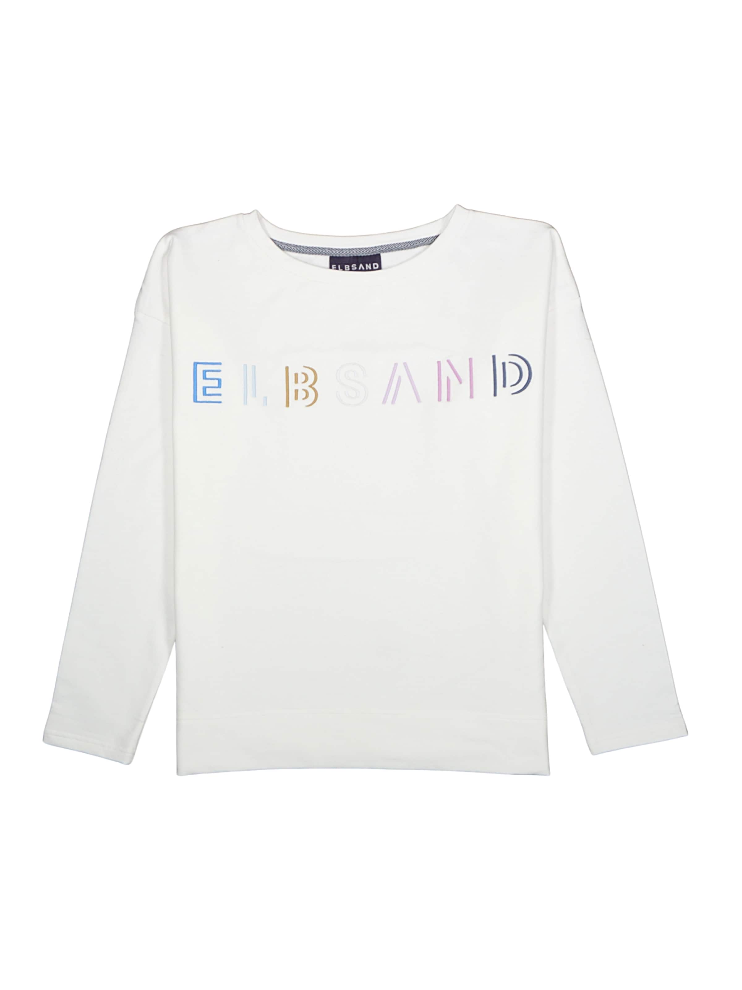 Elbsand Sweatshirt 'Alma' in Wit: voorkant