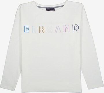 Elbsand Sweatshirt 'Alma' in White: front