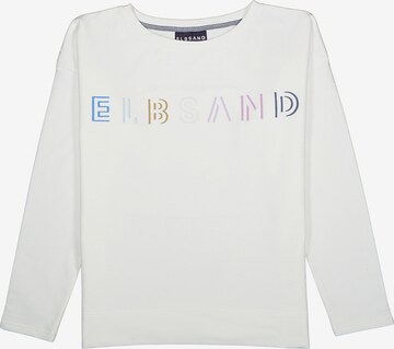 Sweat-shirt 'Alma' Elbsand en blanc : devant