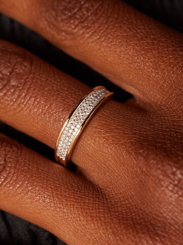Lucardi Ring in Gold: front