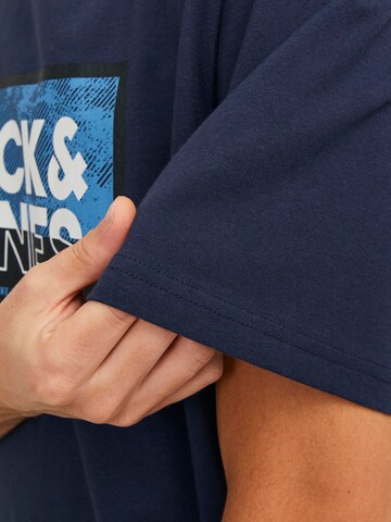 T-Shirt 'LOGAN' JACK & JONES en bleu