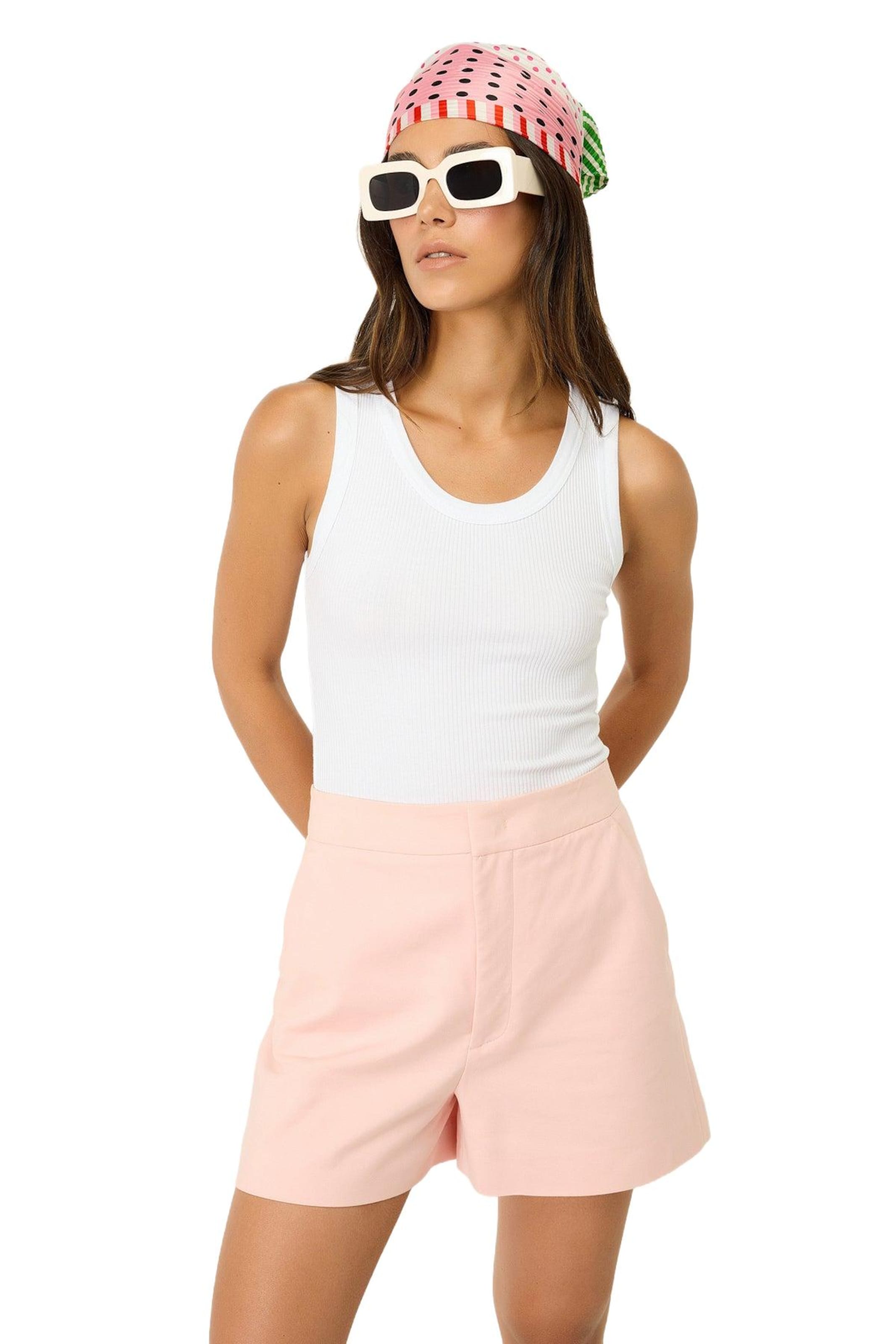 No Matter What Top in Weiß: Vorderseite