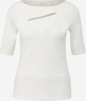 T-shirt s.Oliver BLACK LABEL en beige : devant