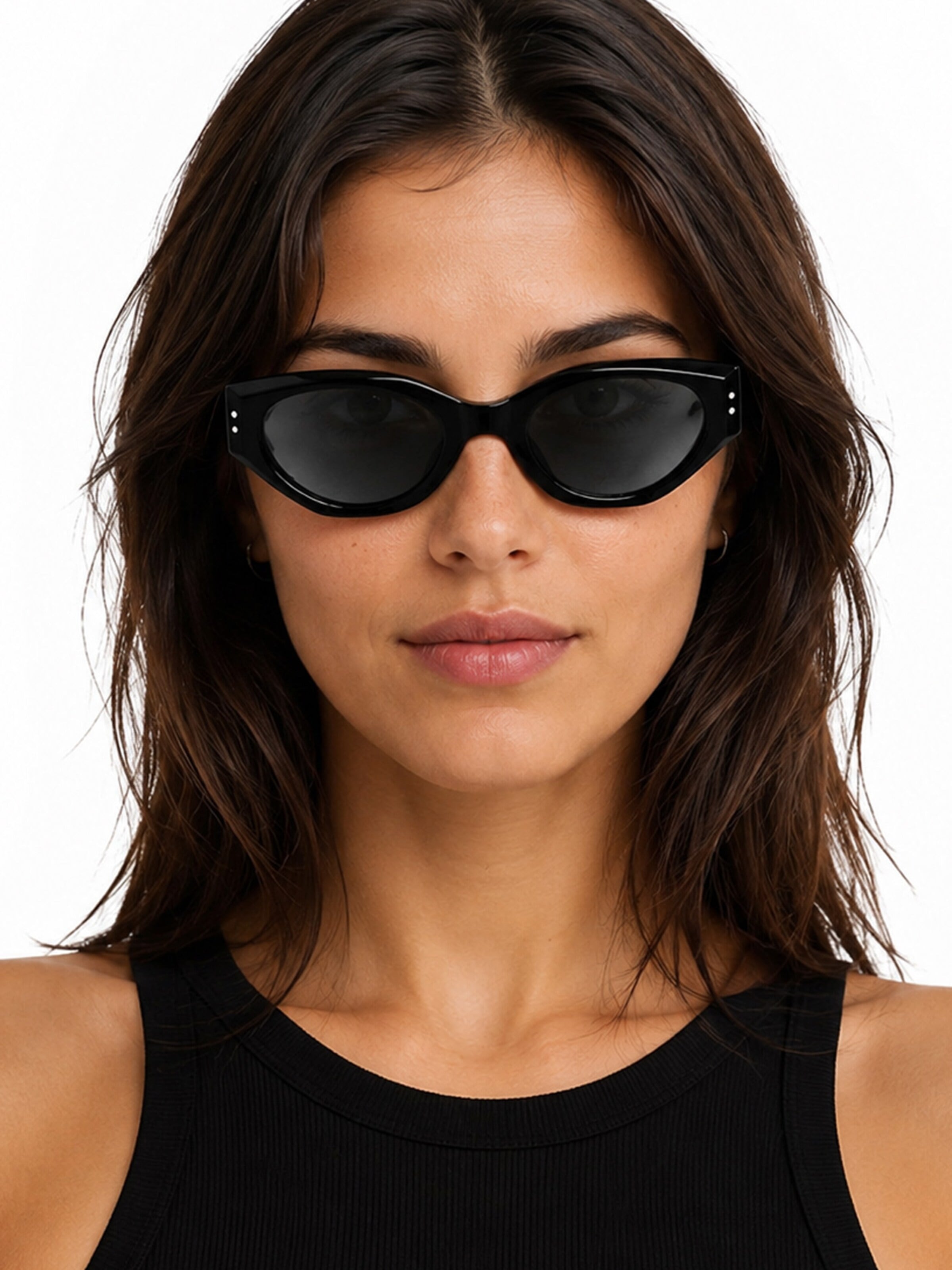 Lunettes de soleil 'Cat-eye Sonnenbrillen Nontu' VEYREY en noir : devant