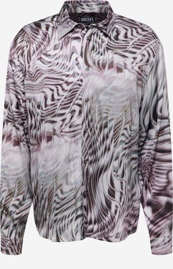DIESEL Overhemd 'CASPER' in de kleur Grijs / Pastellila / Zwart, Productweergave