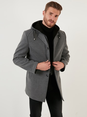 Buratti Winter Coat in Grey: front