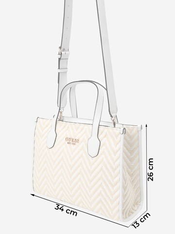 Borsa a mano 'SILVANA 2' di GUESS in bianco