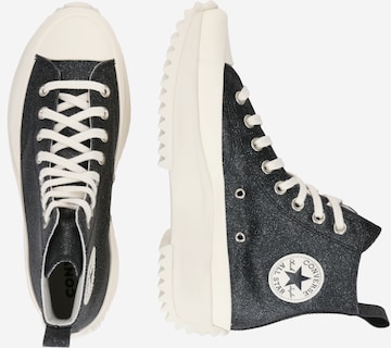 CONVERSE Korkeavartiset tennarit 'RUN STAR HIKE - BLACK/EGRET/EG' värissä musta