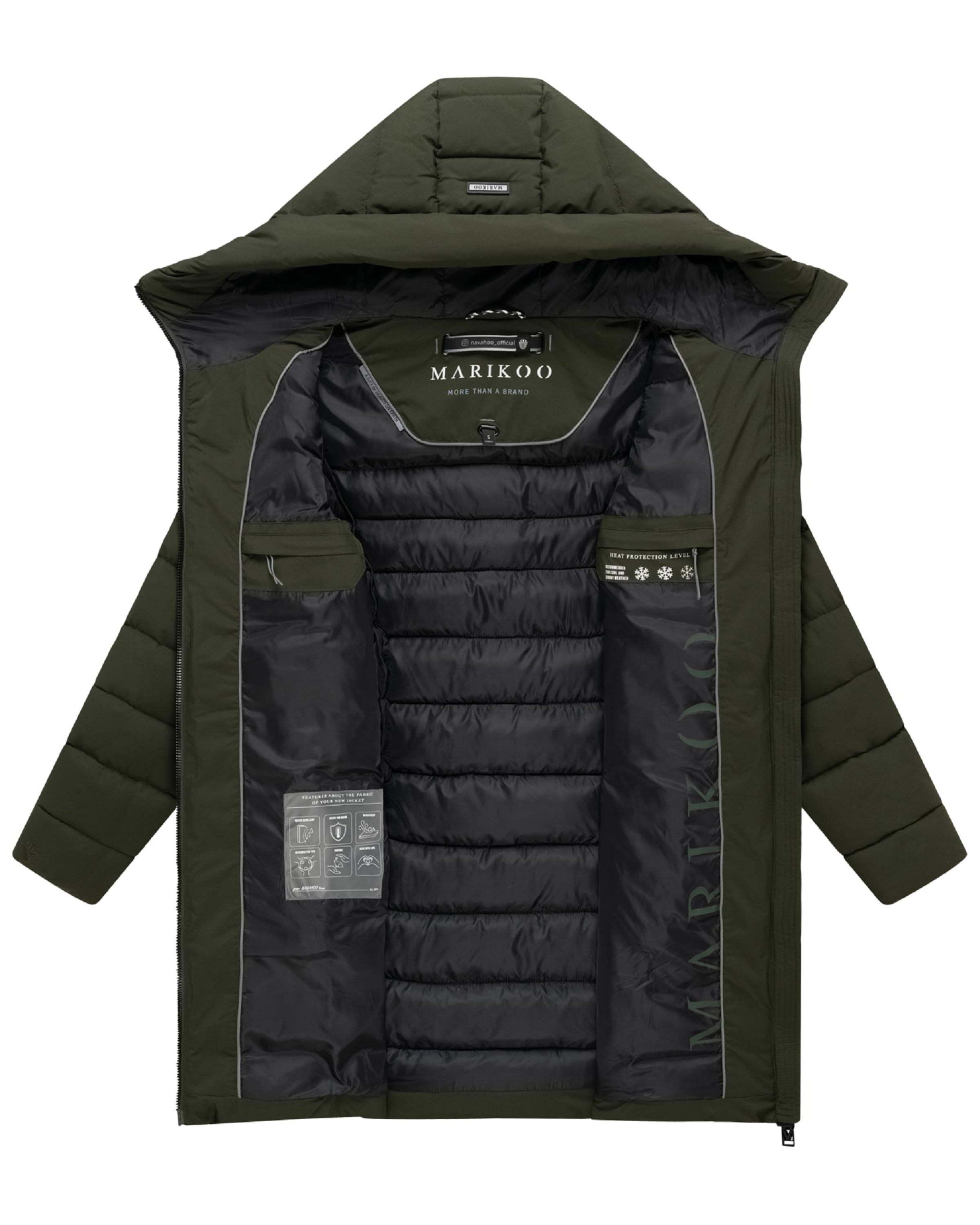 Manteau fonctionnel 'Nanoraa 16' MARIKOO en vert