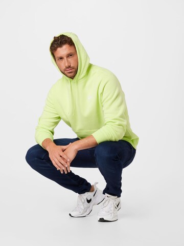 Nike Sportswear Regular fit Sweatshirt 'Club Fleece' in Yellow
