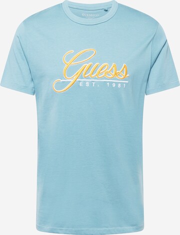 GUESS Shirt in Blauw: voorkant