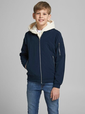 Veste mi-saison 'Rush' Jack & Jones Junior en bleu : devant