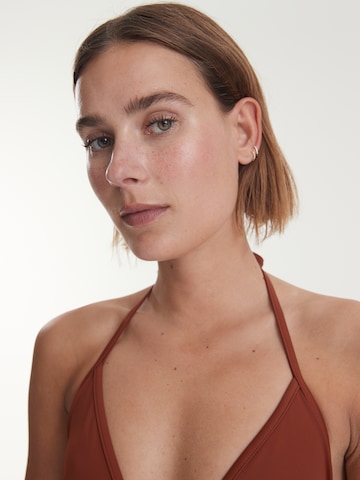 EDITED Triangel Bikinitop 'Elia' in Bruin