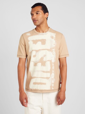 DIESEL T-Shirt 'T-ADJUST-Q4' in Beige: Vorderseite