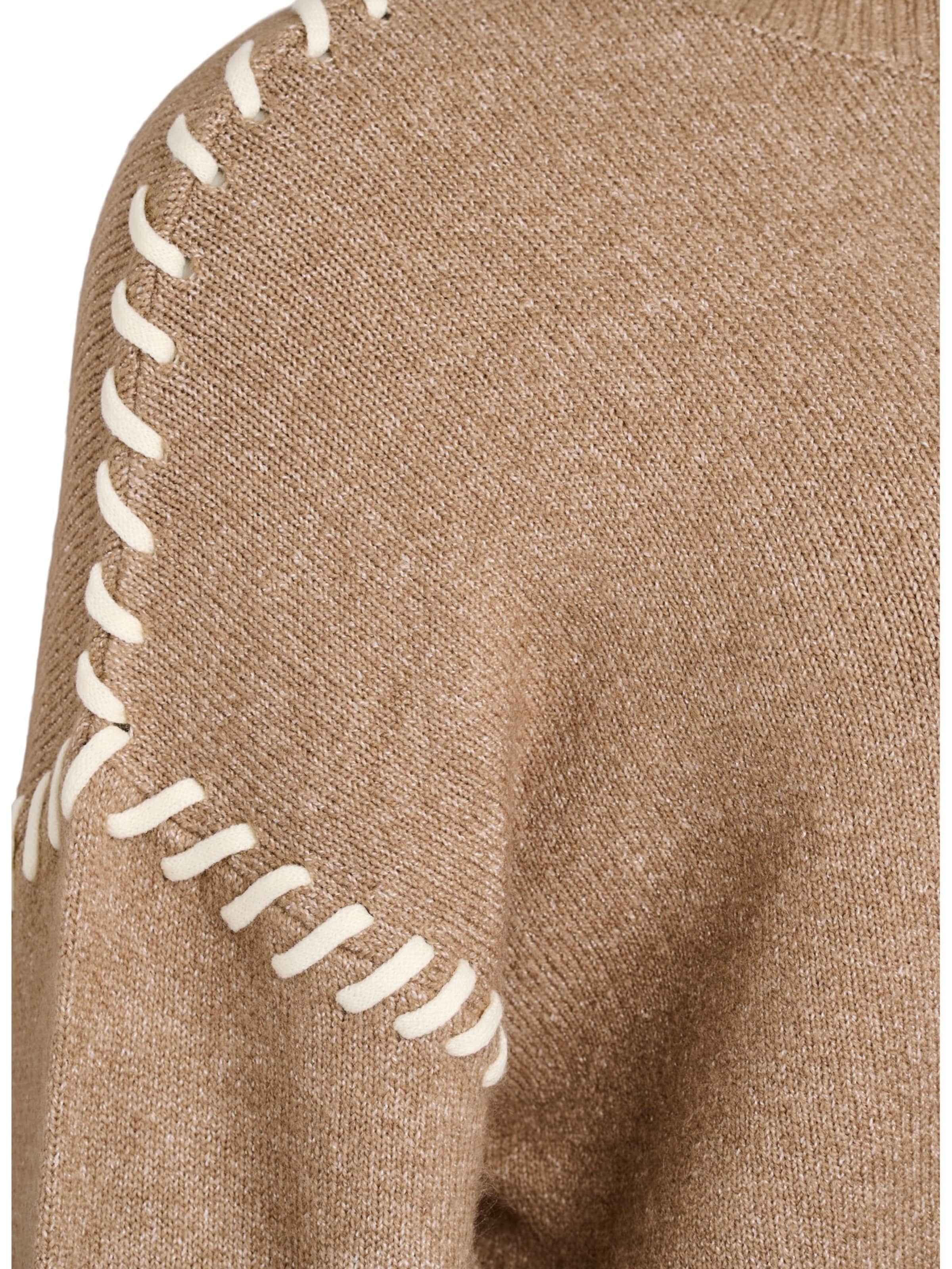 Zizzi - Pullover 'Lea' em castanho
