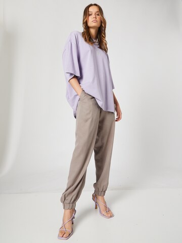 Tapered Pantaloni 'Enno' di Smiles in beige