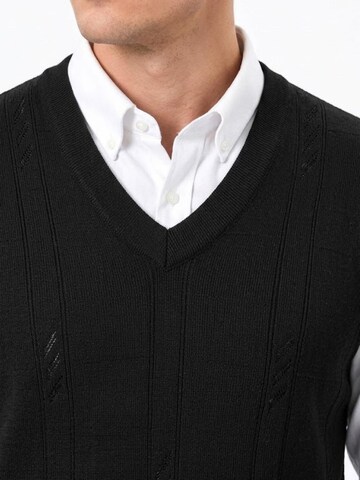 ALLTHEMEN Pullover 'Gitterlicht'‌‌ in Schwarz