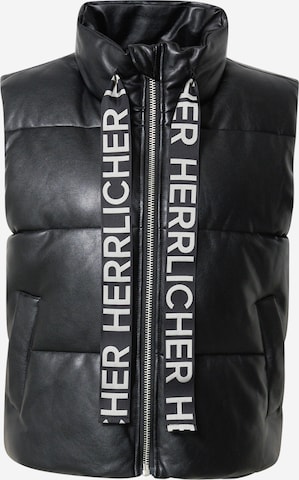 Herrlicher Vest 'Taline' in Black: front