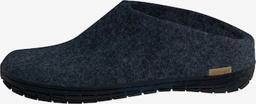 Glerups Huisschoenen 'Kautschuksohle Schwarz' in Blauw: voorkant