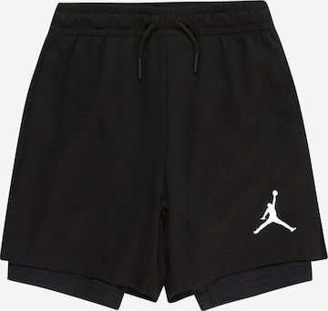 Jordan Regular Workout Pants in Black: front