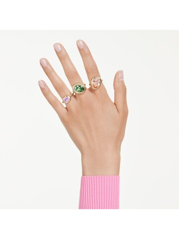 Bague Swarovski en or : devant
