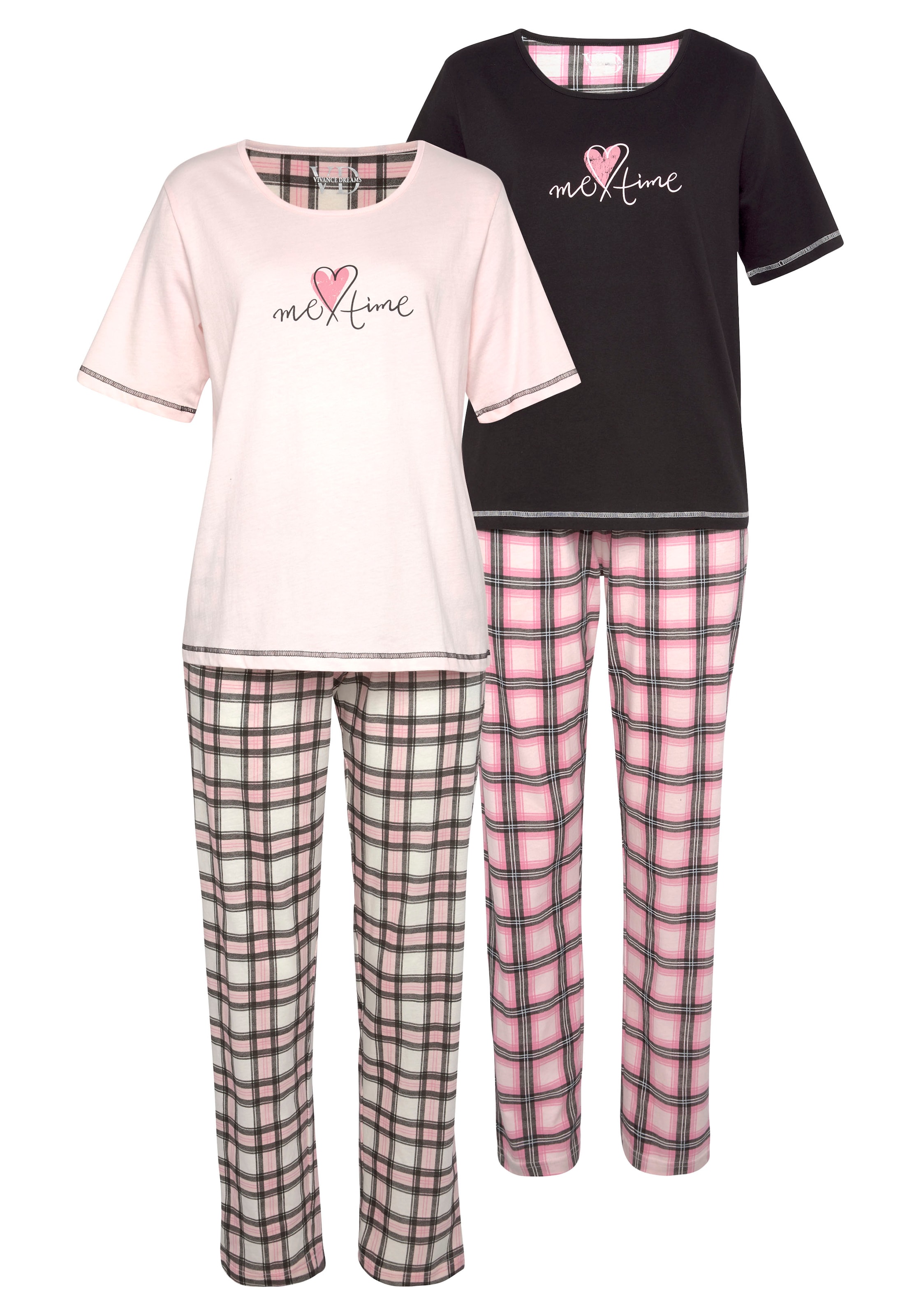 VIVANCE Pyjama 'Dreams' in Pink: Vorderseite