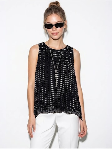 Camicia da donna di Bianco Lucci in nero: frontale