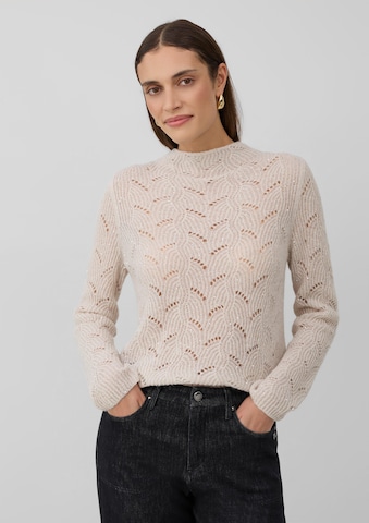 s.Oliver BLACK LABEL Pullover in Beige: Vorderseite