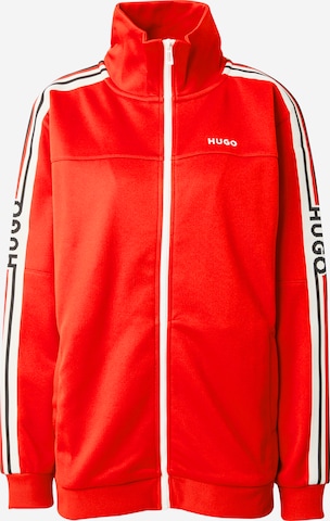 HUGO Tepláková bunda 'Danbury' - Červená: predná strana