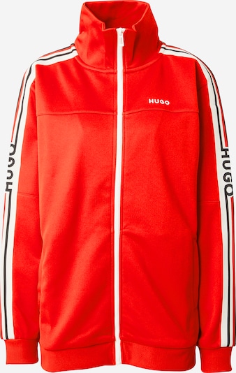HUGO Tepláková bunda 'Danbury' - červená / čierna / šedobiela, Produkt