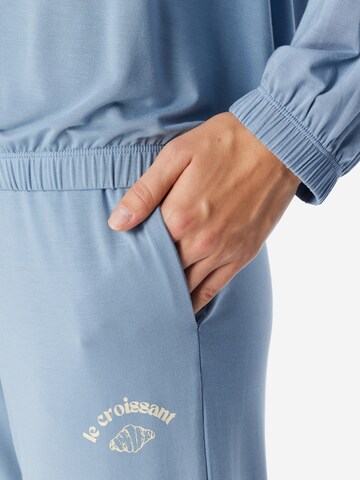 SCHIESSER Pyjama 'Casual Fashion' in Blauw