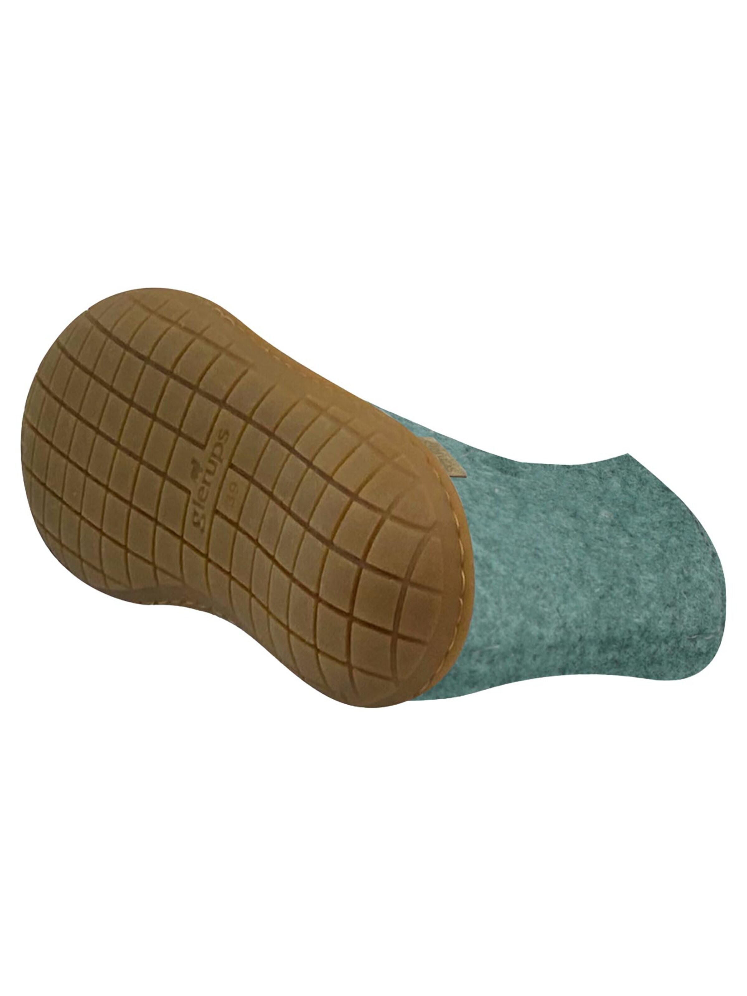 Glerups Muiltjes 'Kautschuksohle' in Blauw