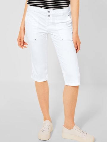 STREET ONE Slim fit Pants 'Yulius' in White: front