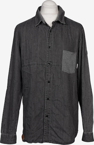 SHISHA Hemd L in Grau: Vorderseite
