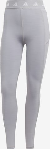 ADIDAS PERFORMANCE Skinny Sporthose in Grau: predná strana