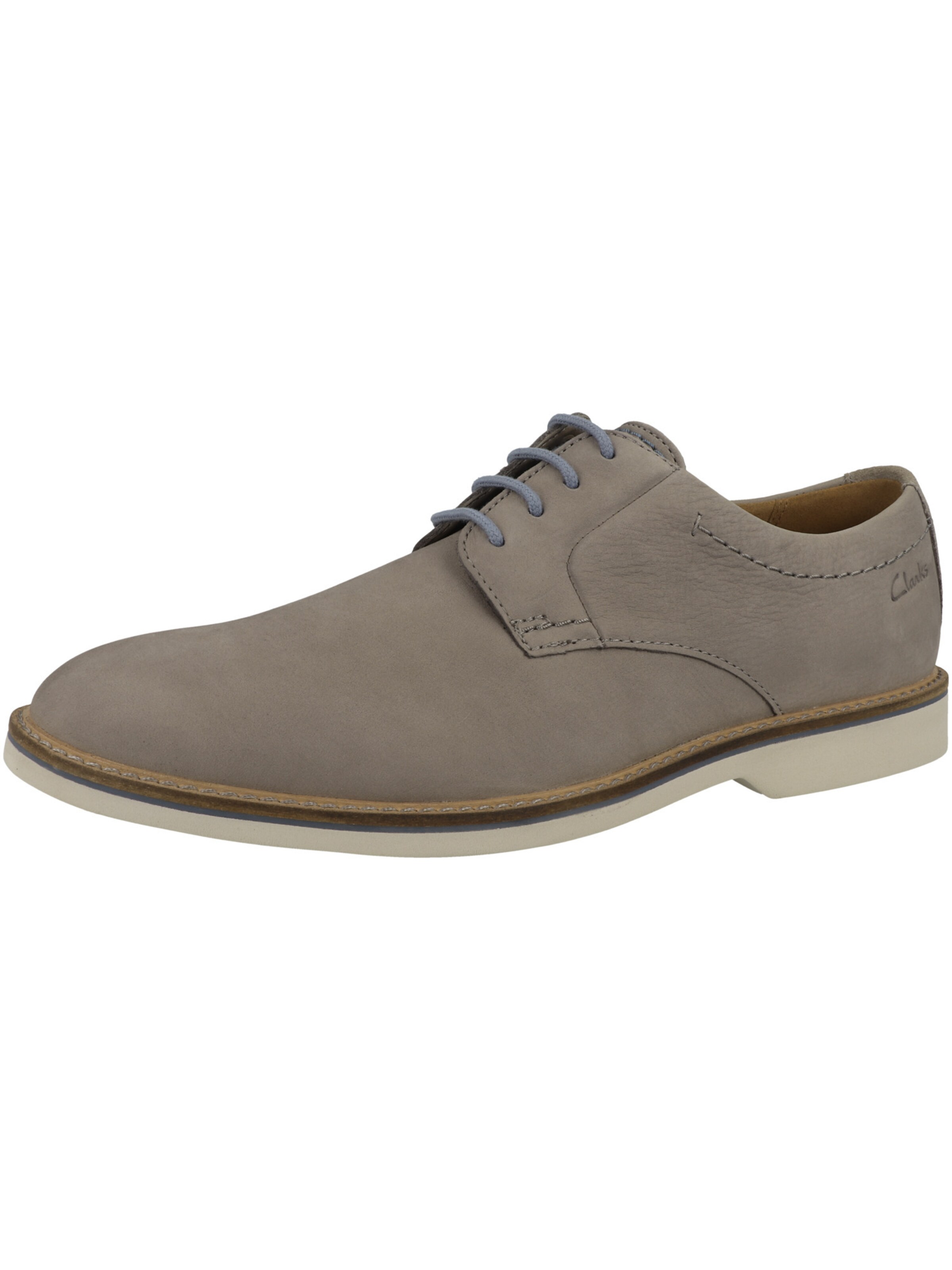 Scarpa stringata 'Atticus' di CLARKS in grigio: frontale