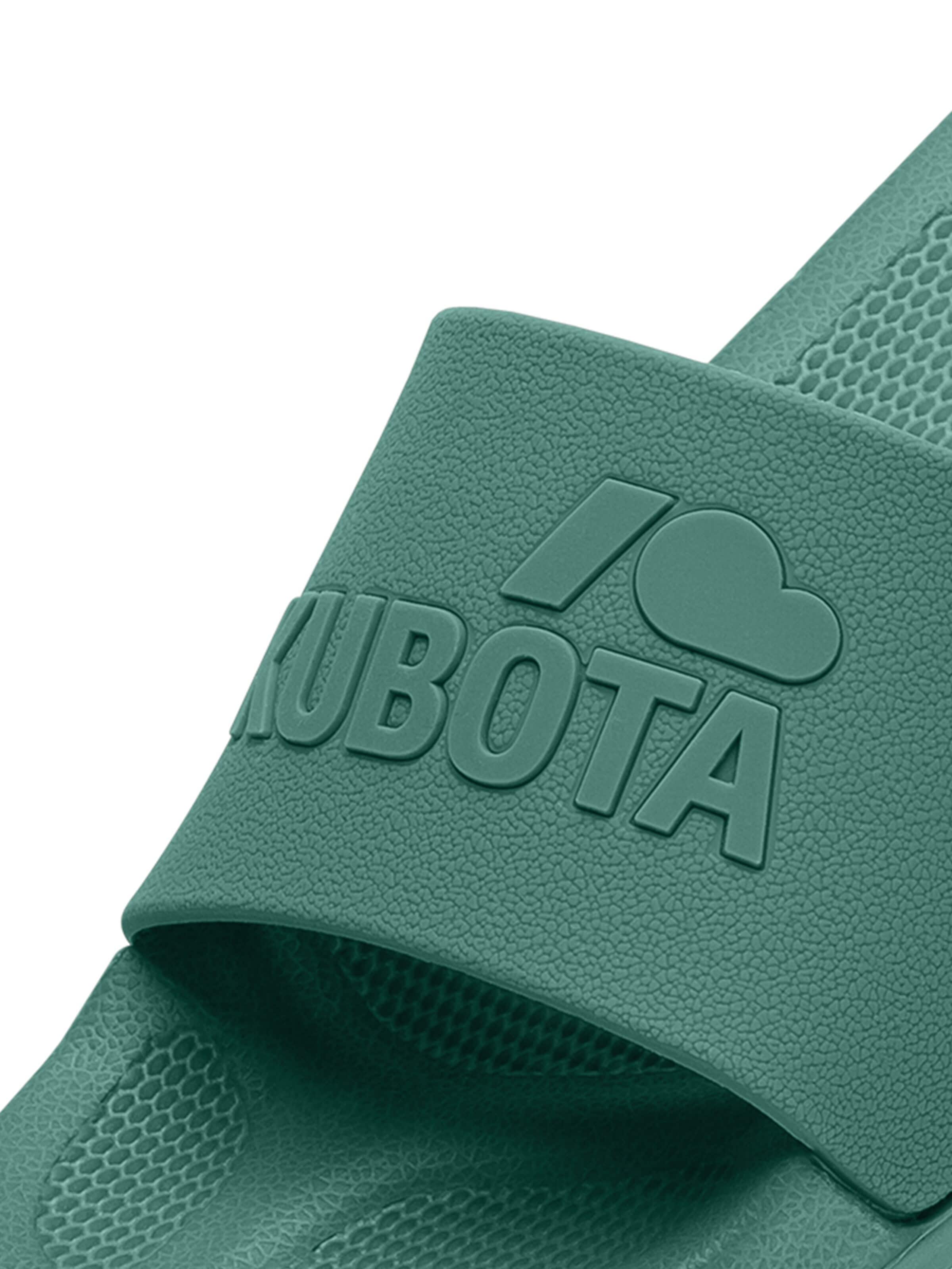 Kubota Strand-/badsko 'Kubota Men's Slip-On Dark Green Basic Plain Pool Slides' i grön