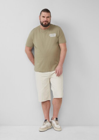 T-Shirt s.Oliver Men Big Sizes en vert