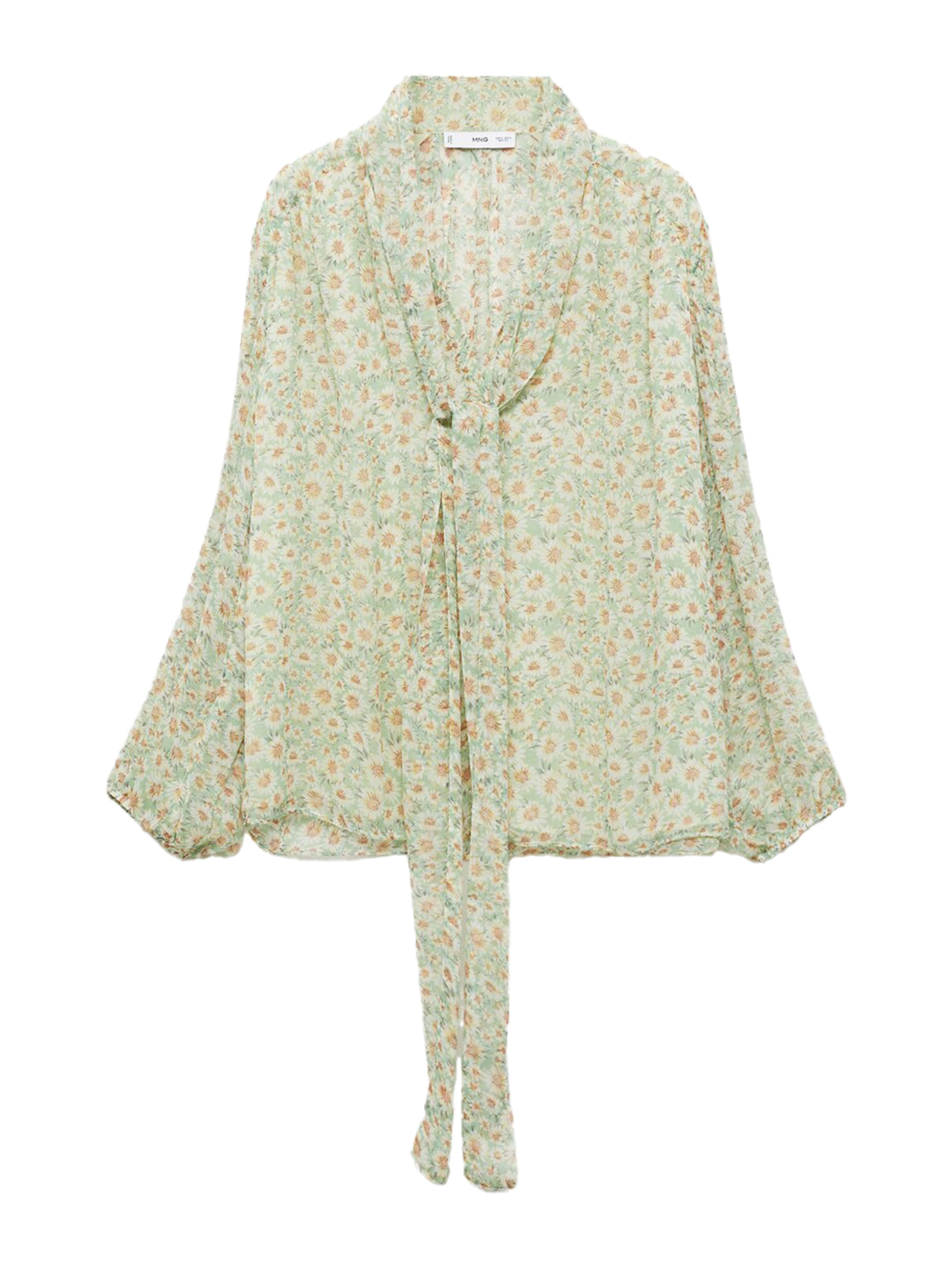 MANGO Blouse 'BELLE' in Green: front