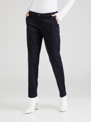 BRAX Regular Pleated Pants 'MARON' in Blue: front