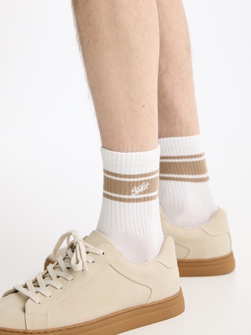 Pull&Bear Ponožky – bílá