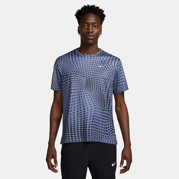 NIKE Funktionsshirt 'Miler' in Blau: Vorderseite
