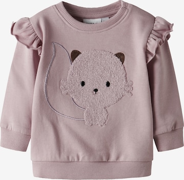 NAME IT Sweatshirt 'NBFSOUND' i lila: framsida