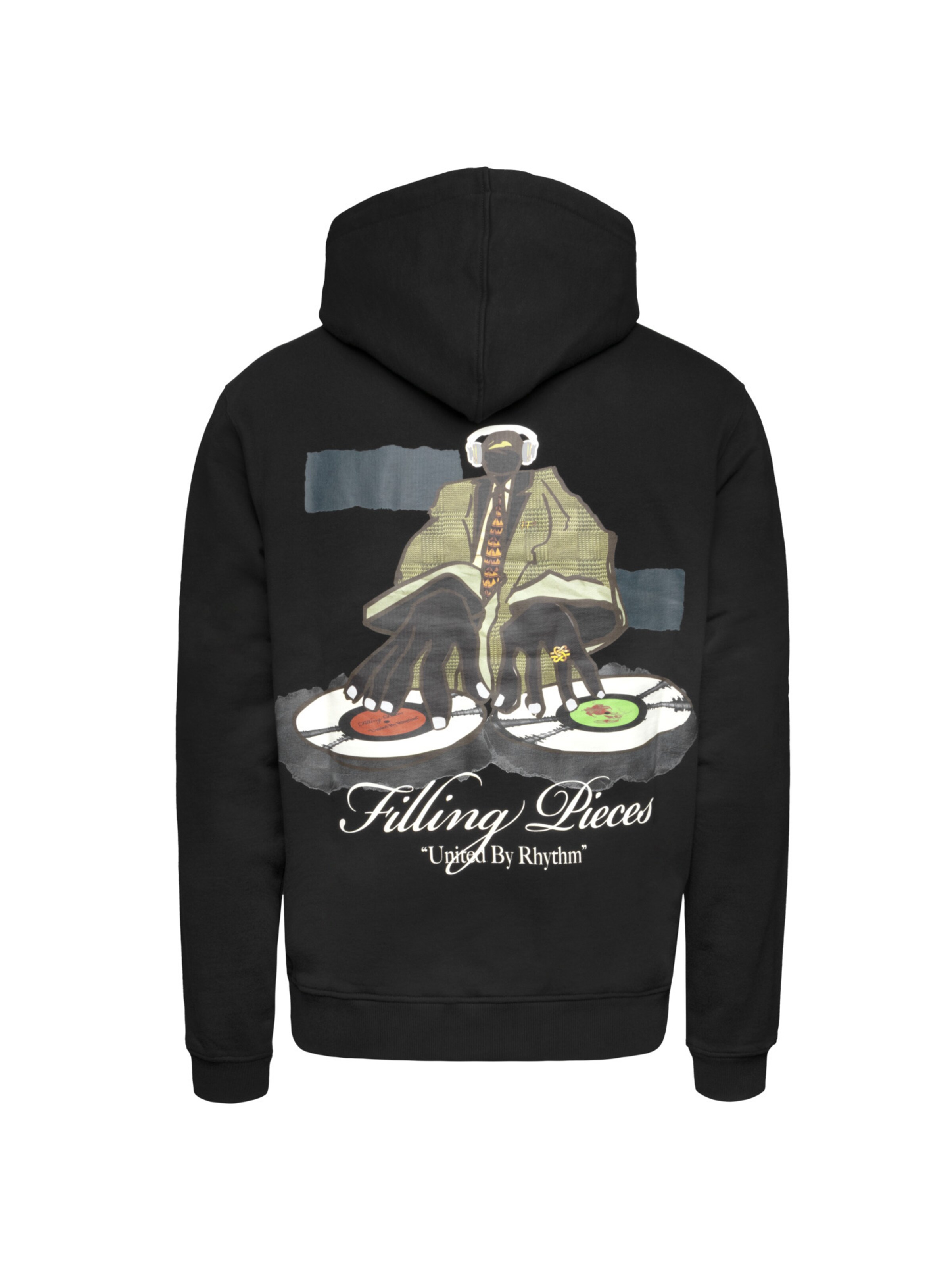 Filling Pieces Sweatshirt 'DJ' in Schwarz