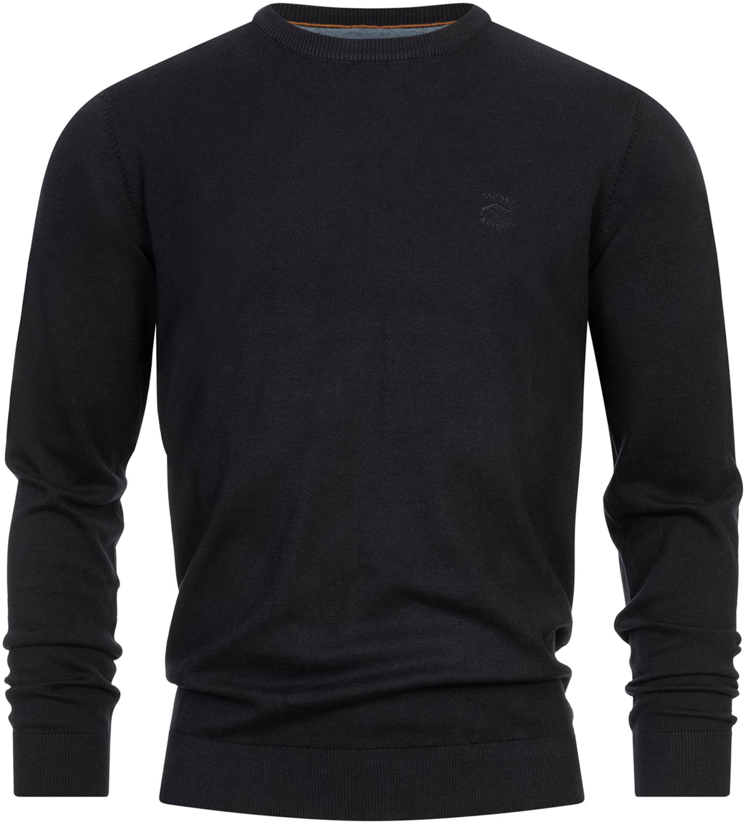INDICODE JEANS Sweater in Black: front