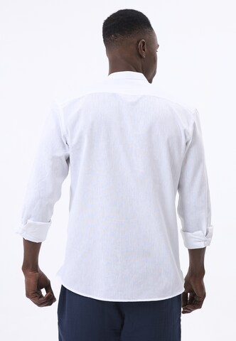 Felix Hardy - Ajuste regular Camisa de negocios en blanco